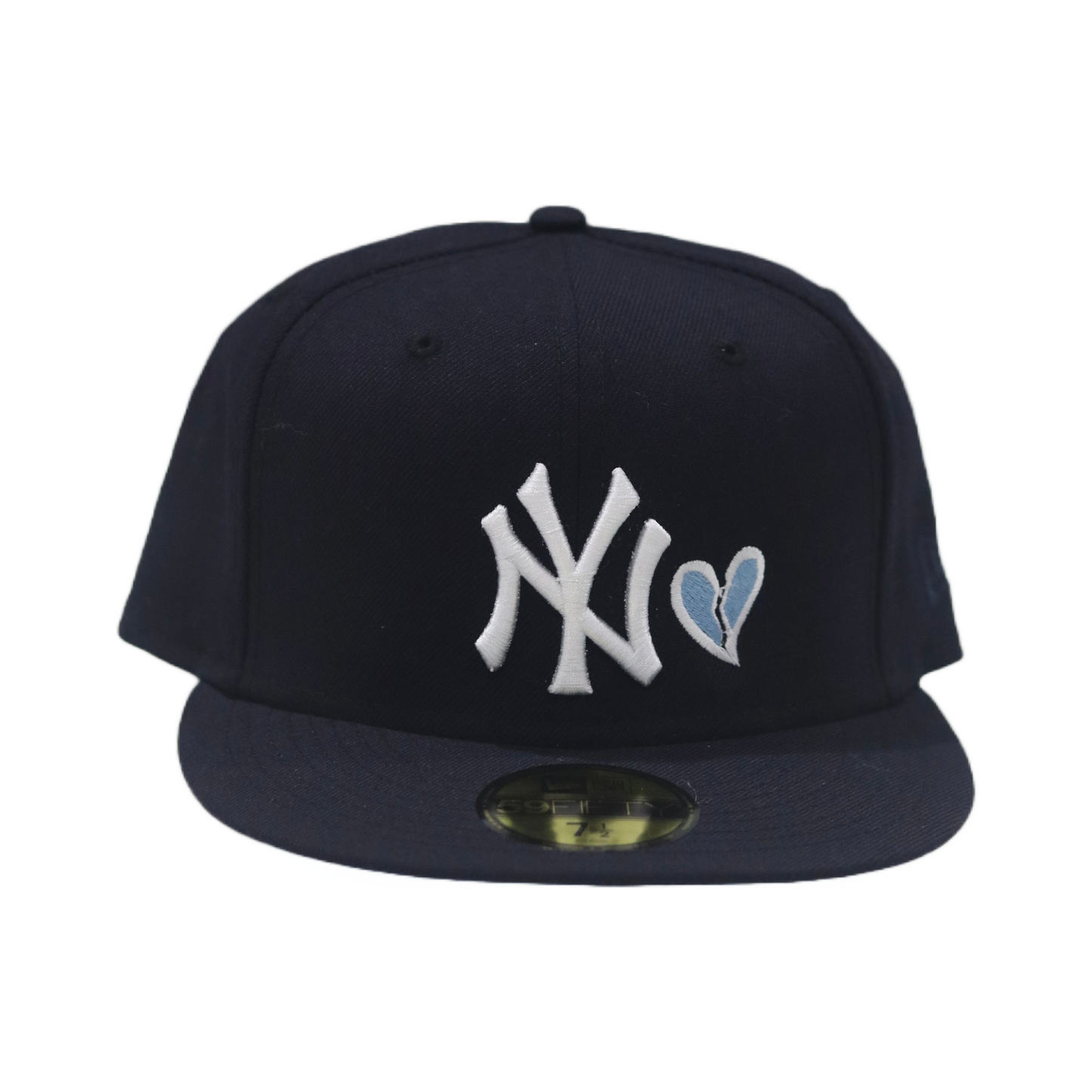 Icy "Heartbreak" Exclusive New York Yankees 59FIFTY Fitted Cap Sky Blue Undervisor
