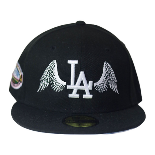 "Winged" Los Angeles Dodgers UK Fitteds Exclusive 59FIFTY Fitted Cap Sky Blue Undervisor