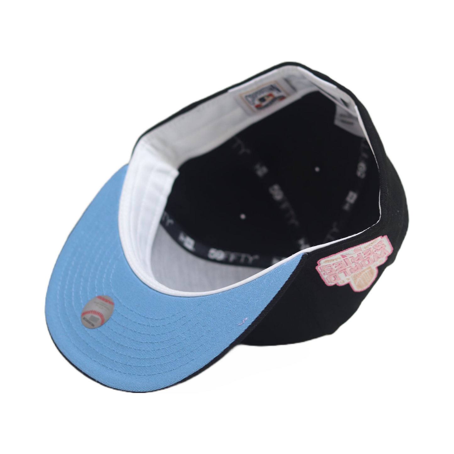 Chicago Cubs Bubblegum Logo 2016 Exclusive 59FIFTY Fitted Hat Baby Blue Undervisor🍬