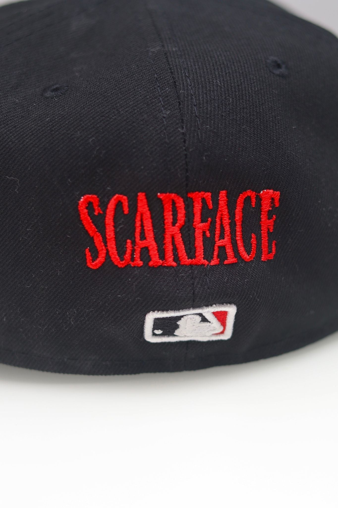 SCARFACE NEW YORK YANKEES EXCLUSIVE 59FIFTY FITTED HAT RED UNDERVISOR