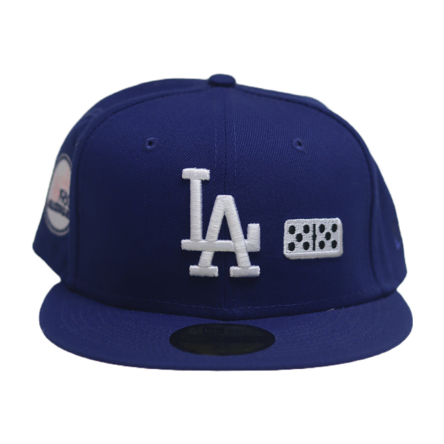 LA Dodgers Royal Blue Domino Exclusive 59FIFTY Fitted Hat Pink Undervisor 🎲
