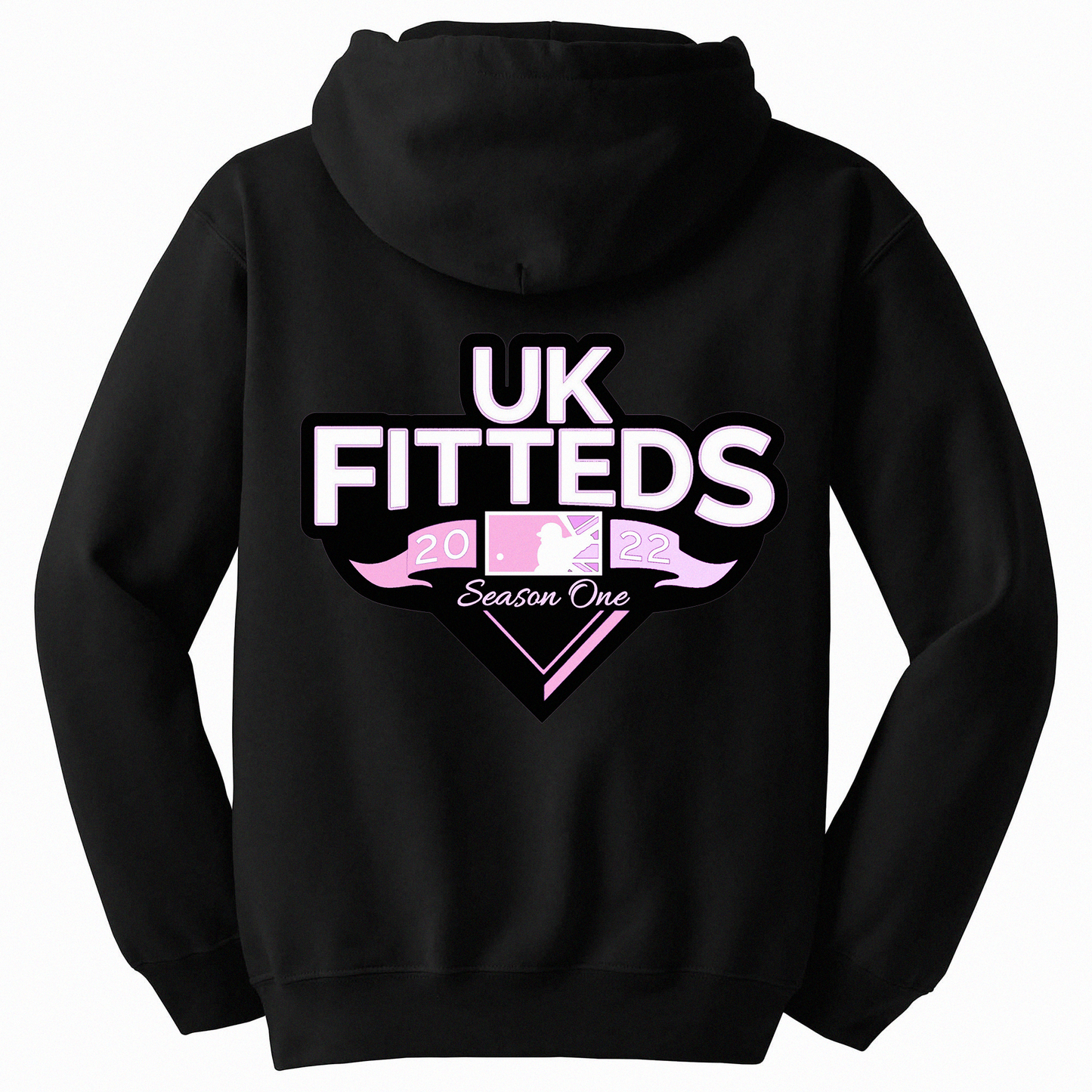 UKFitteds S1 Track Hoodie Black/Pink Colourway