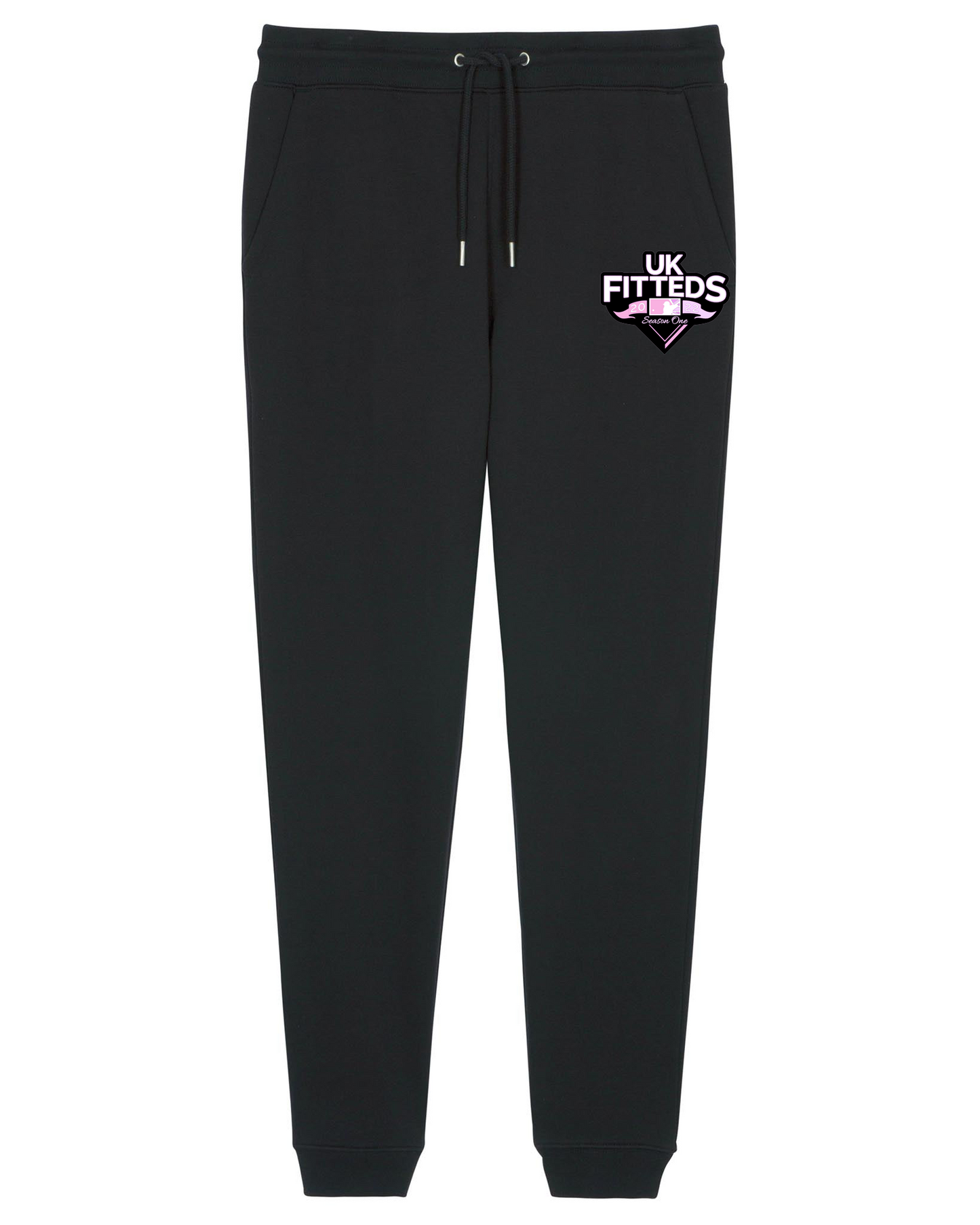 UKFitteds S1 Track Bottoms Black/Pink Colourway