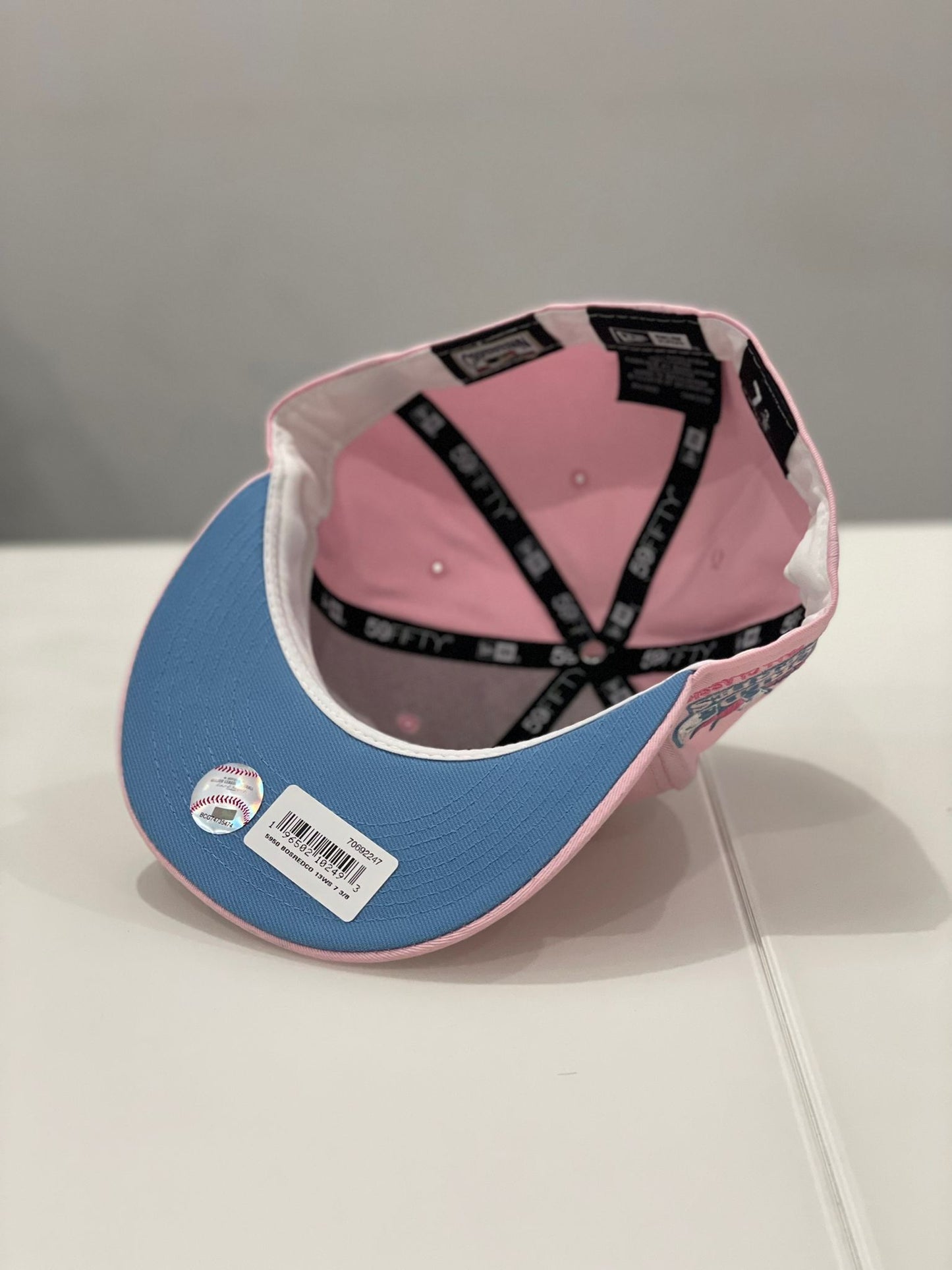 Florida Marlins Reverse Cotton Candy 59FIFTY Fitted Hat Sky Blue Undervisor 🌸🍬