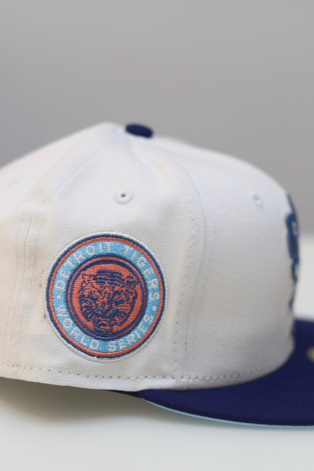 Detroit Tigers Alternate Logo "Hat Club" Exclusive 59FIFTY Hat Satin Sky Blue Undervisor