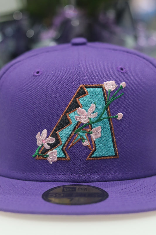 Arizona Diamond Backs Alternate Logo Bloom UK Fitteds Exclusive 59FIFTY Fitted Hat