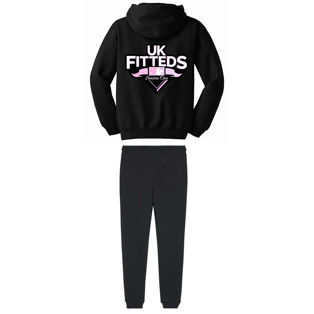 UKFitteds S1 Tracksuit Full Set Black/Pink Colourway
