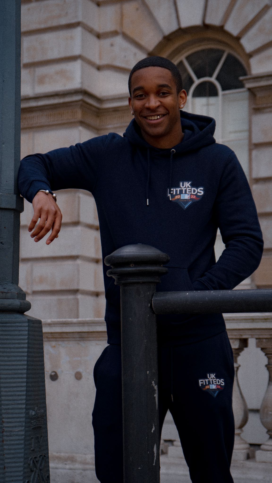 UKFitteds S1 Track Bottoms Navy/Classic Colourway