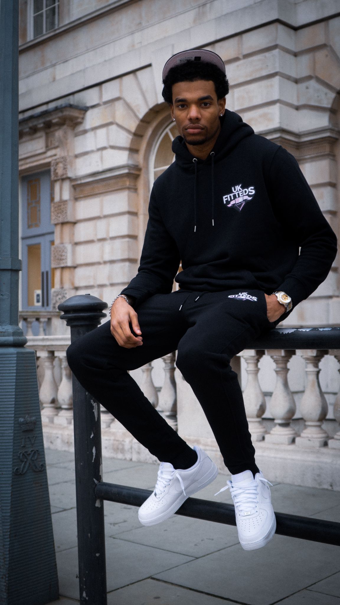 UKFitteds S1 Tracksuit Full Set Black/Pink Colourway